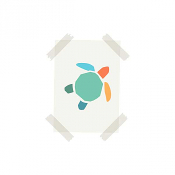 poster with the plastic free july turtle logo