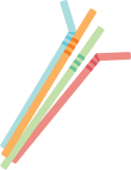 bunch of plastic straws